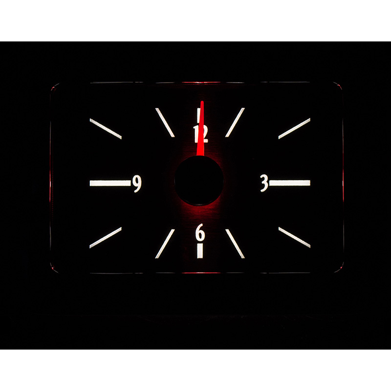 Dakota Digital 1940 Ford Car Analog Clock, Black Alloy Style Face